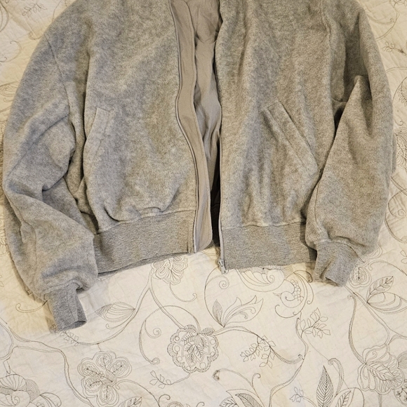 Skims Fleece Bomber Jacket - Picture 3 of 6